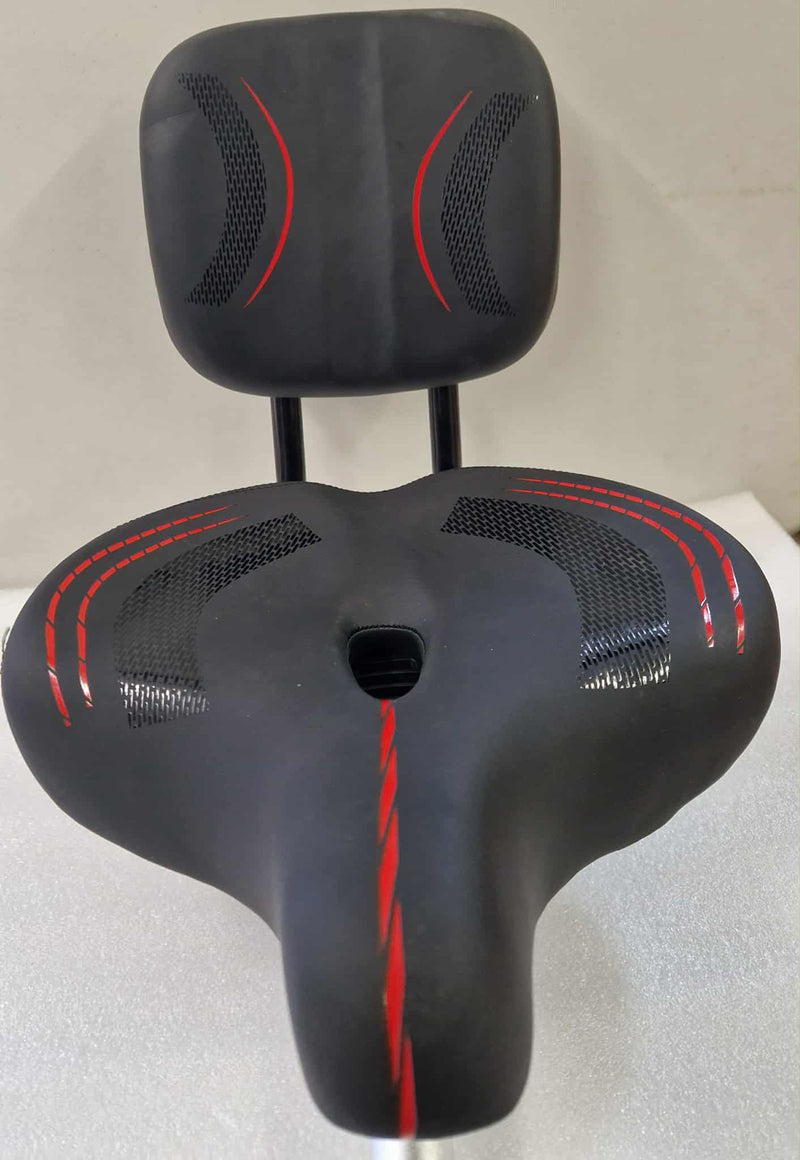 Bicycle seat with rear back rest