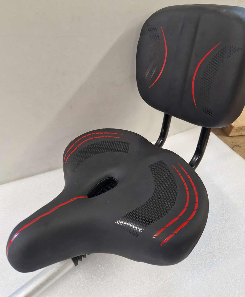 Bicycle seat with rear back rest