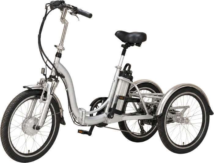 The tricycle standing ready to ride