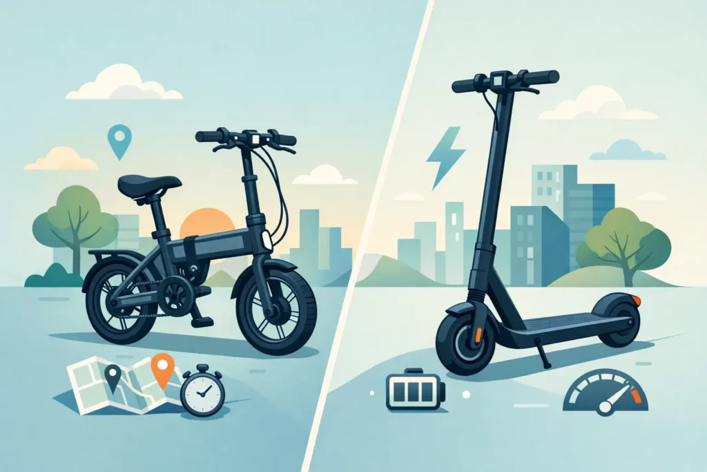 Folding ebike vs electric scooter: which fits?