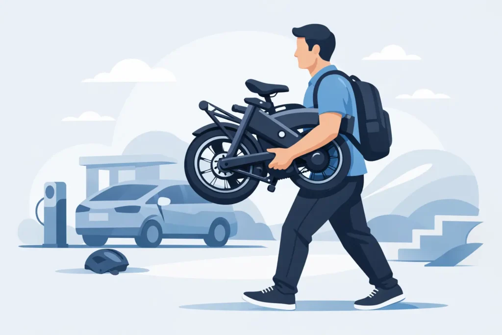 How to Carry Folding Ebike Without Strain